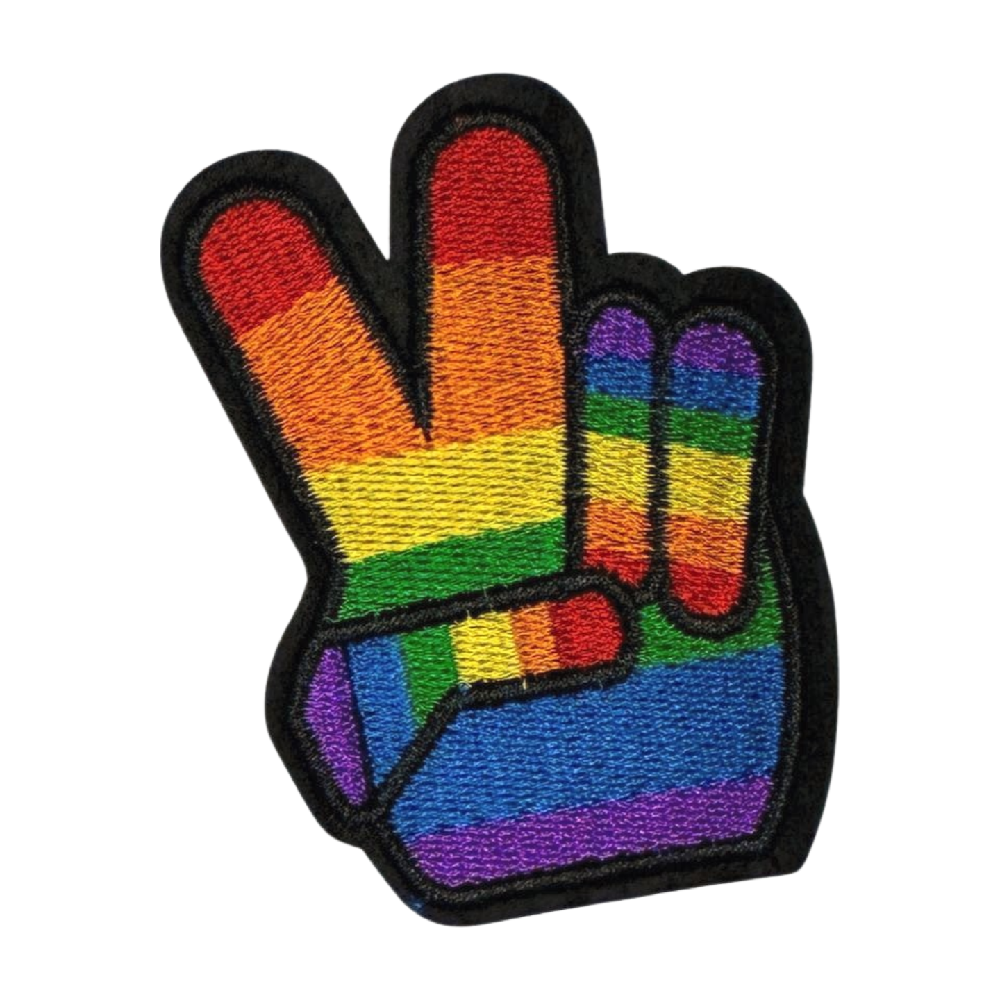 Large Rainbow Peace Sign