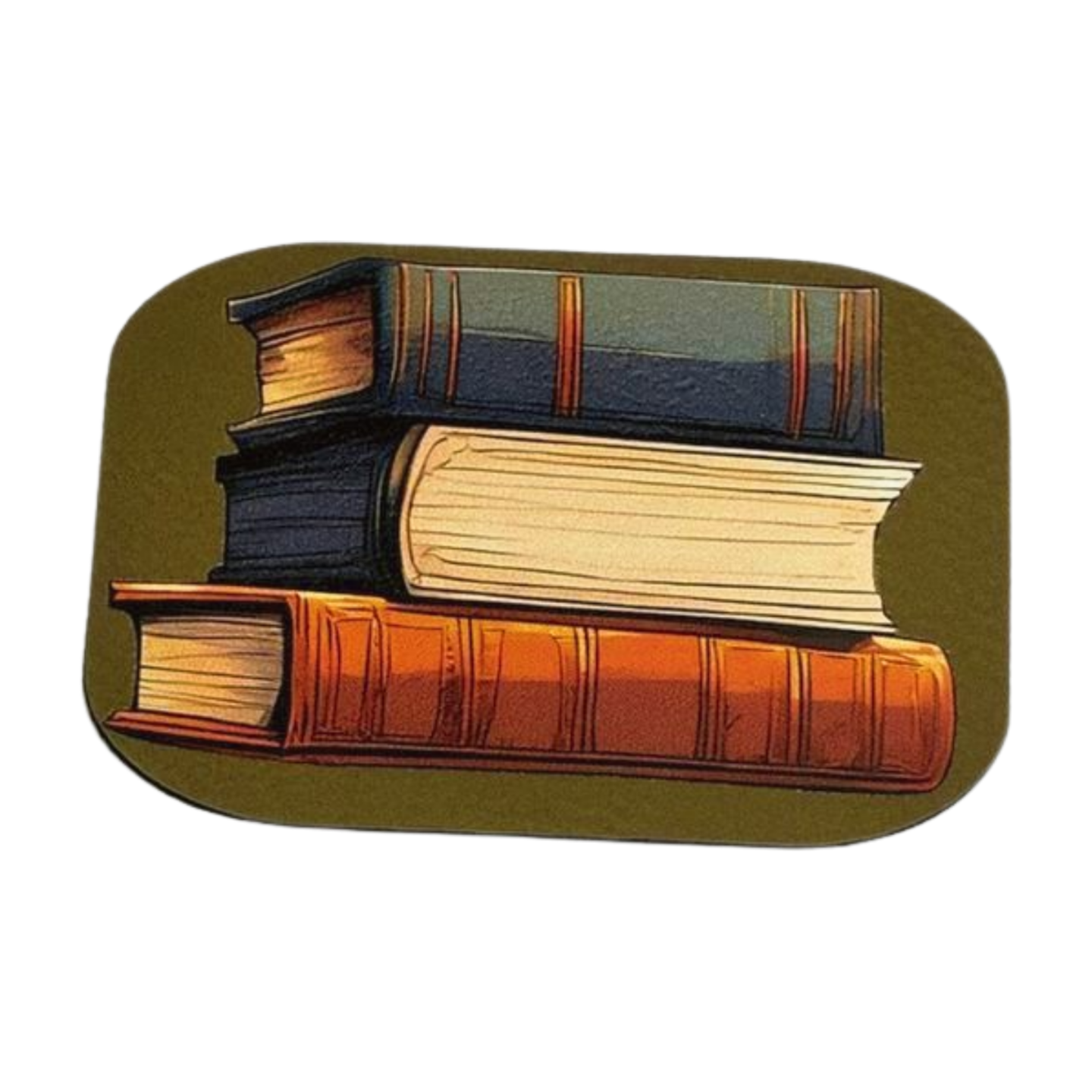 Stack of Books Leatherette Direct to Film Transfer