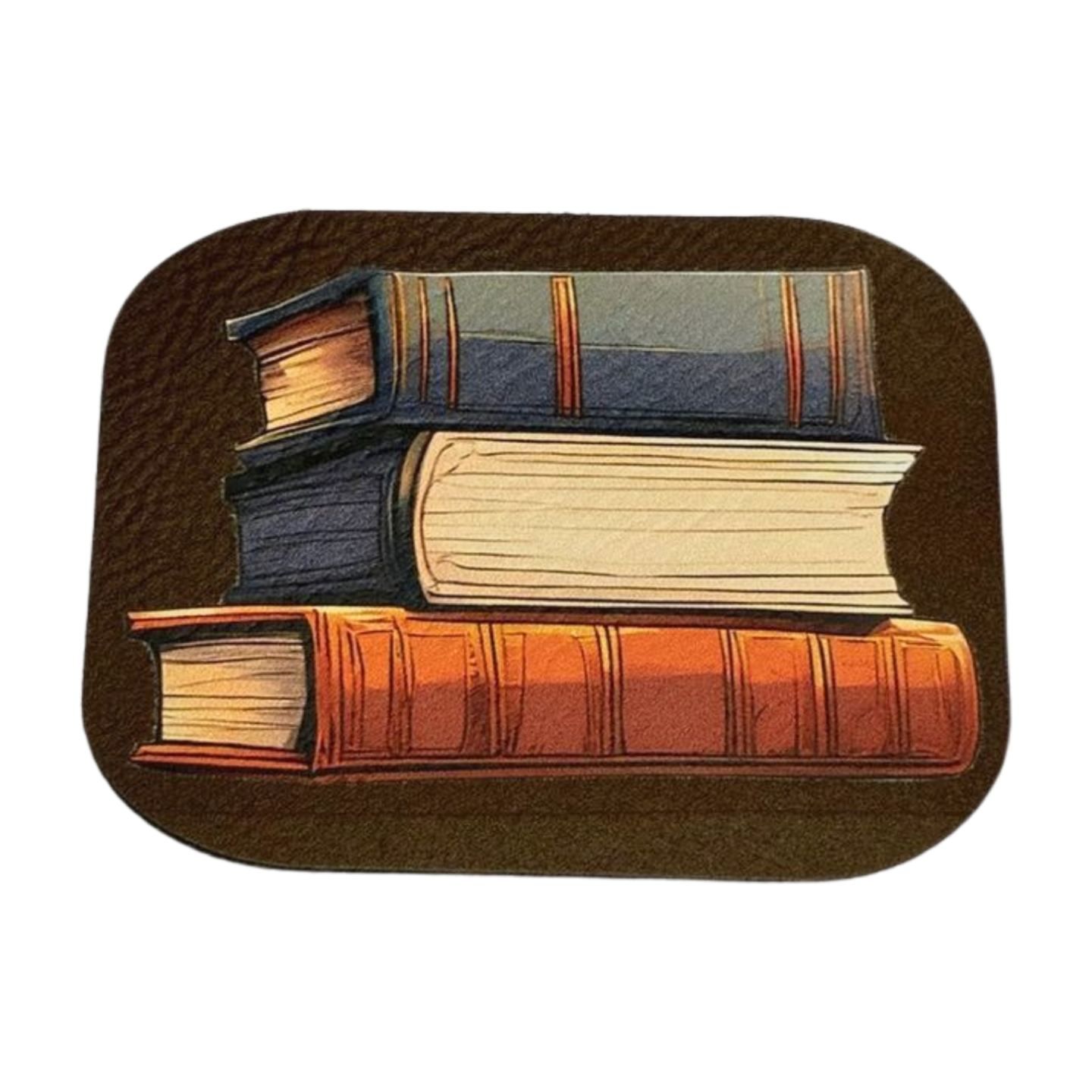 Stack of Books Leatherette Direct to Film Transfer