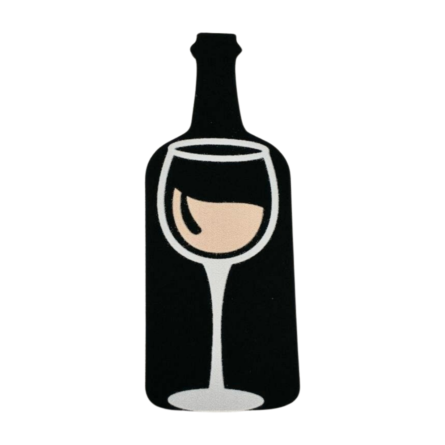 Wine Bottle and Wine Glass Soft Foam Heat Transfer Vinyl