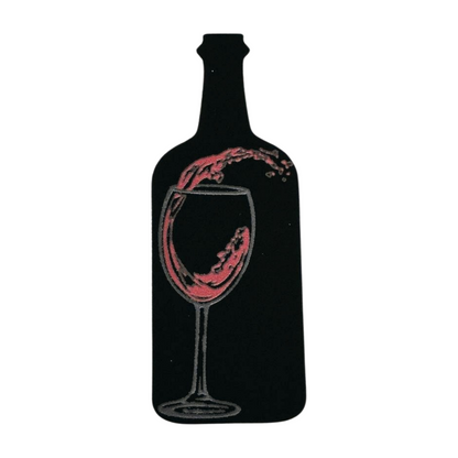 Wine Bottle and Wine Glass Soft Foam Heat Transfer Vinyl