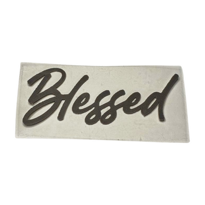 "Blessed" Soft Foam Heat Transfer Vinyl