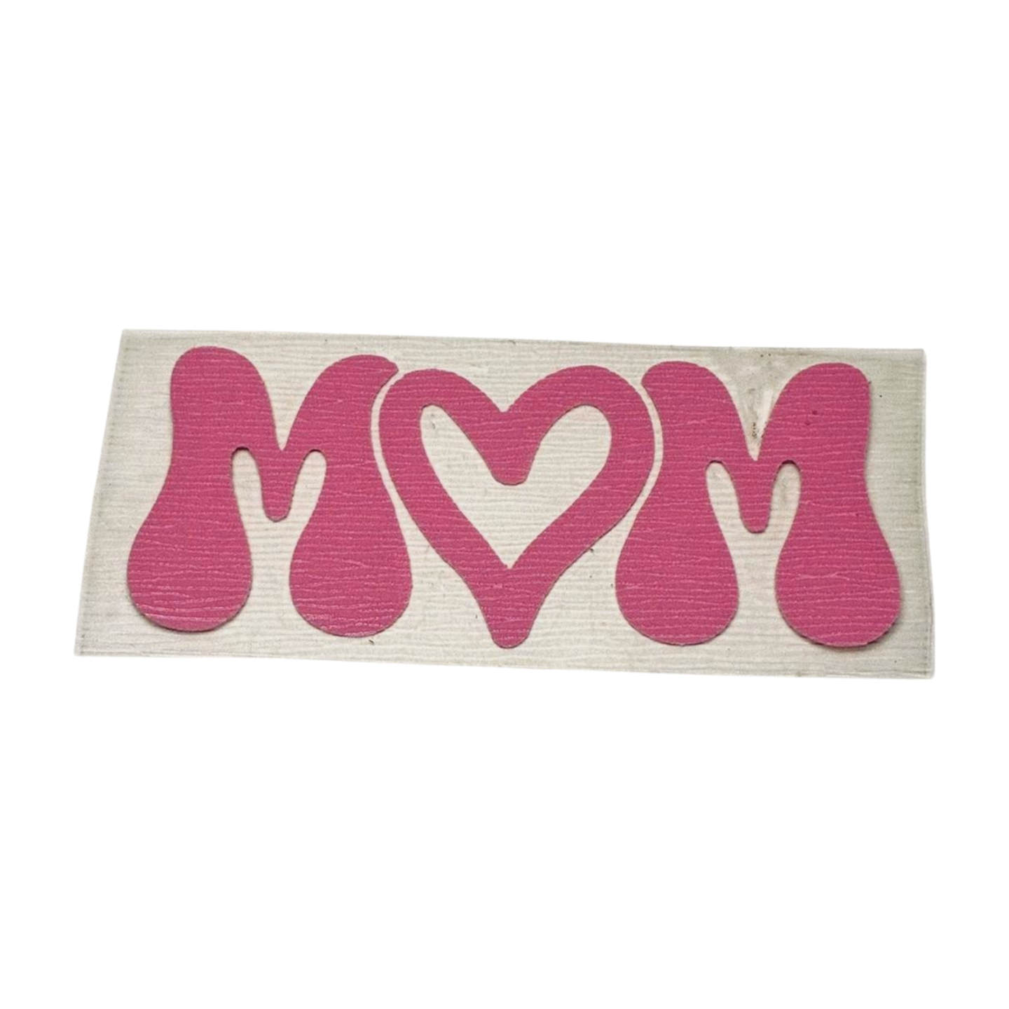 Mom with Thick Heart Textured Heat Transfer Vinyl