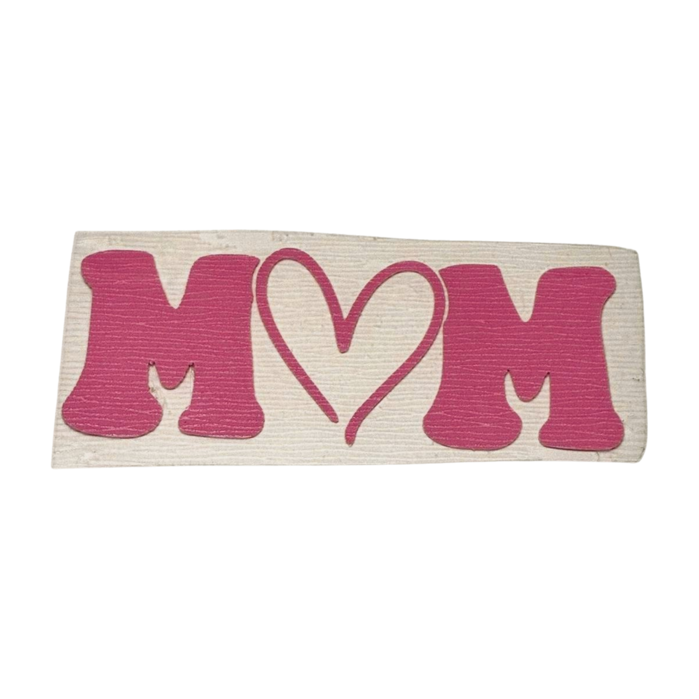 Mom with Thin Heart Textured Heat Transfer Vinyl