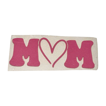 Mom with Thin Heart Textured Heat Transfer Vinyl
