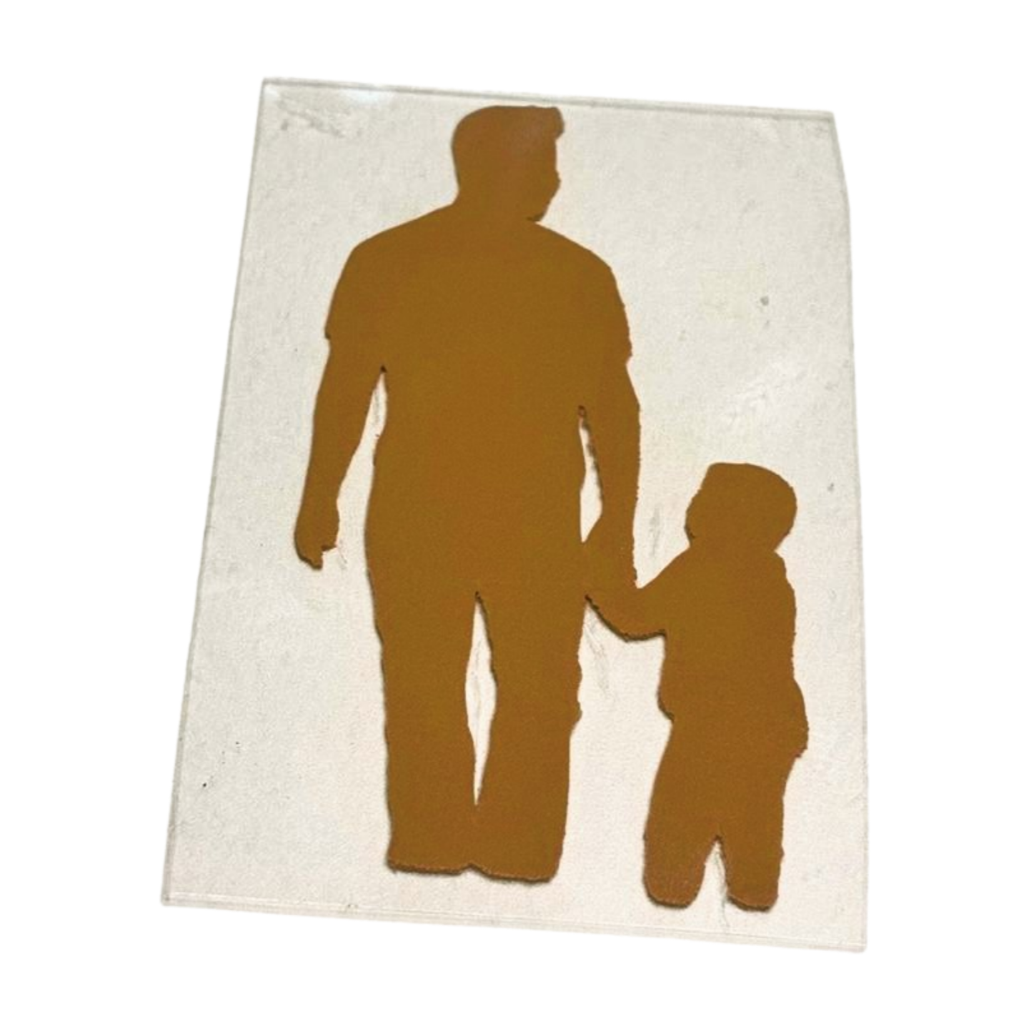 Dad and Son Silhouette Soft Foam Heat Transfer Vinyl